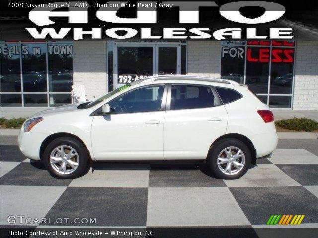 2008 Nissan Rogue SL AWD in Phantom White Pearl