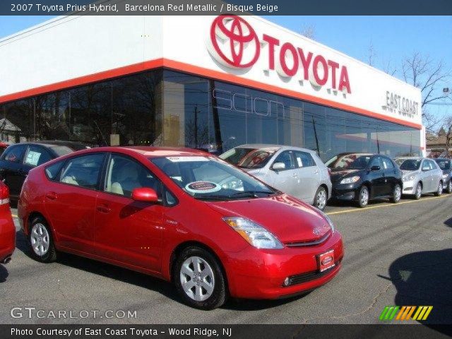 2007 Toyota Prius Hybrid in Barcelona Red Metallic