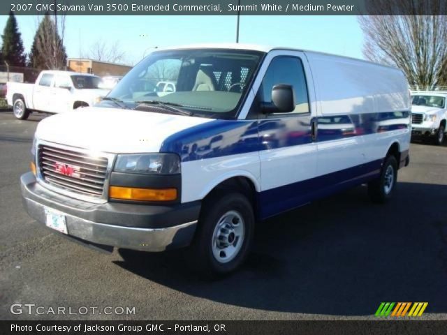 2007 GMC Savana Van 3500 Extended Commercial in Summit White