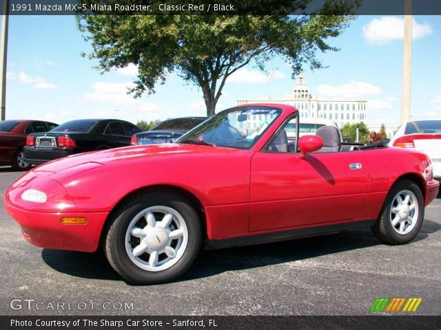 1991 Mazda MX-5 Miata Roadster in Classic Red