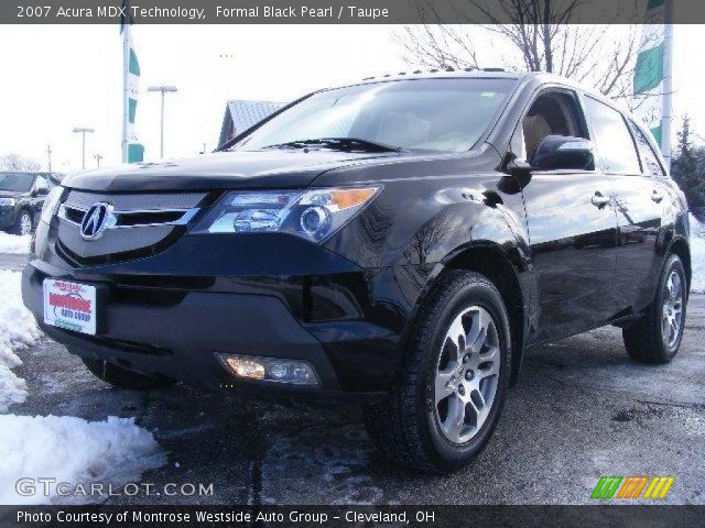 2007 Acura MDX Technology in Formal Black Pearl