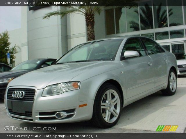 2007 Audi A4 2.0T Sedan in Light Silver Metallic
