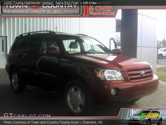 2006 Toyota Highlander Limited in Salsa Red Pearl