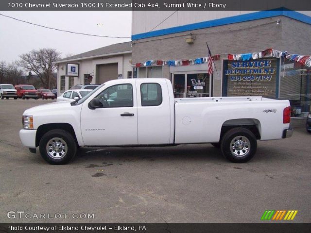 2010 Chevrolet Silverado 1500 LS Extended Cab 4x4 in Summit White