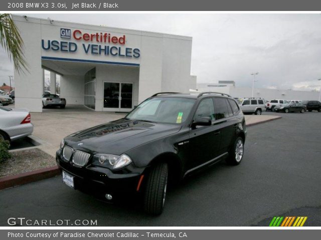 2008 BMW X3 3.0si in Jet Black