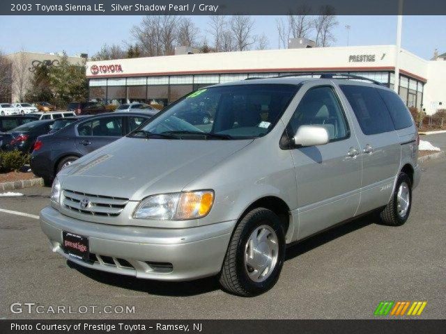 2003 Toyota Sienna LE in Silver Shadow Pearl