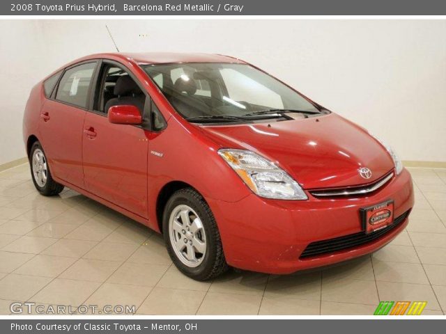 2008 Toyota Prius Hybrid in Barcelona Red Metallic