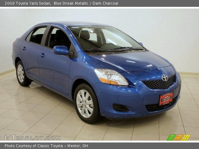 2009 Toyota Yaris Sedan in Blue Streak Metallic