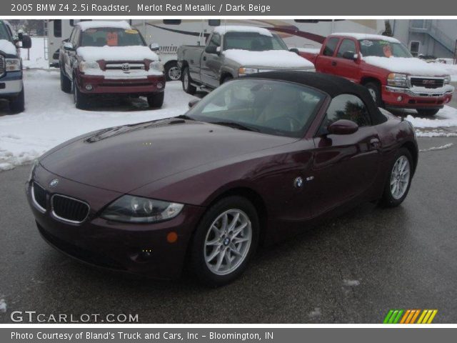 2005 BMW Z4 2.5i Roadster in Merlot Red Metallic