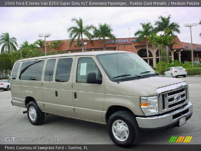 2009 Ford E Series Van E350 Super Duty XLT Extended Passenger in Pueblo Gold Metallic