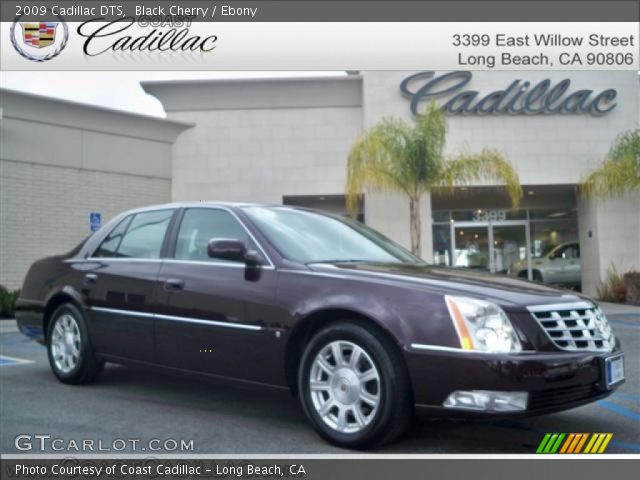 2009 Cadillac DTS  in Black Cherry