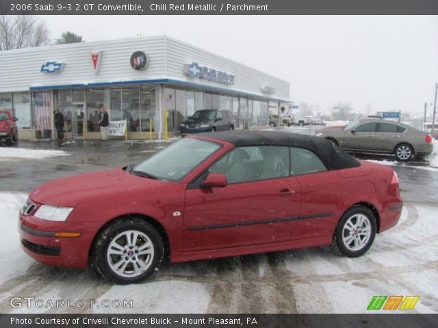 2006 Saab 9-3 2.0T Convertible in Chili Red Metallic