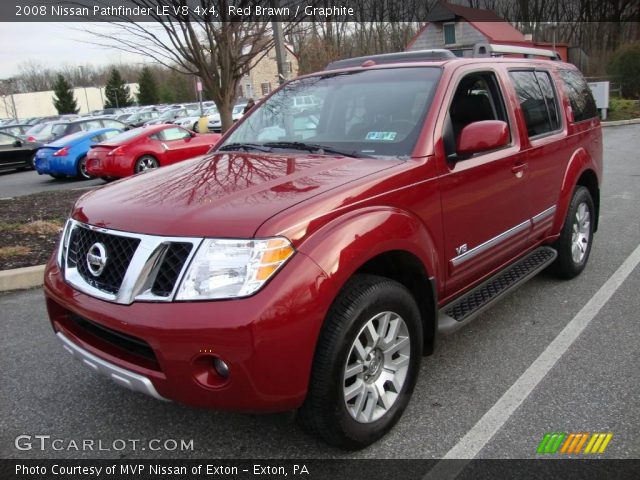 2008 Nissan Pathfinder LE V8 4x4 in Red Brawn