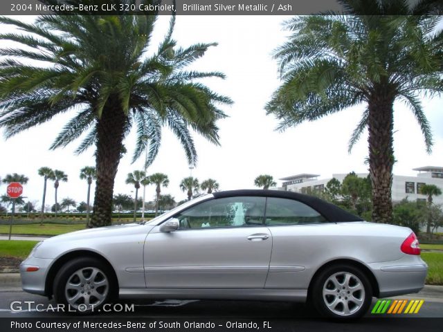 2004 Mercedes-Benz CLK 320 Cabriolet in Brilliant Silver Metallic