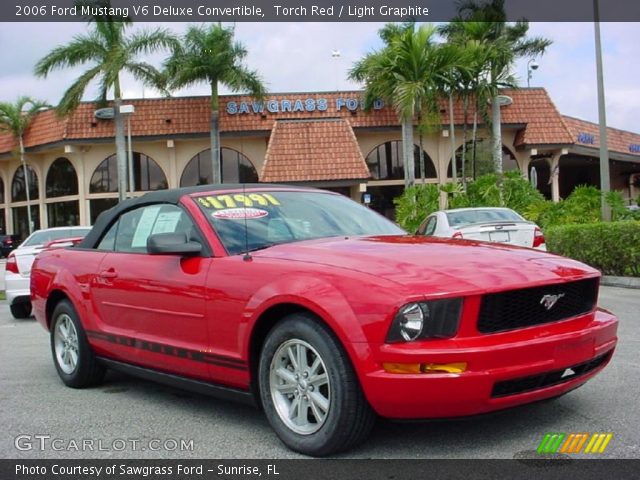 2006 Ford Mustang V6 Deluxe Convertible in Torch Red