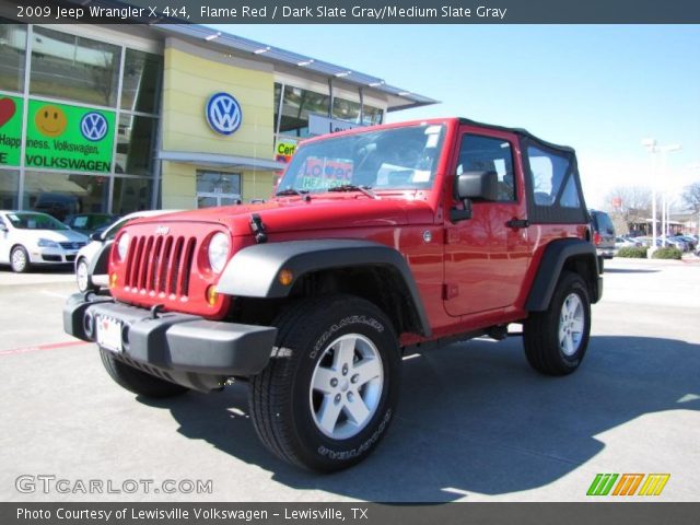 2009 Jeep Wrangler X 4x4 in Flame Red