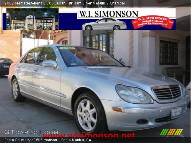 2002 Mercedes-Benz S 500 Sedan in Brilliant Silver Metallic