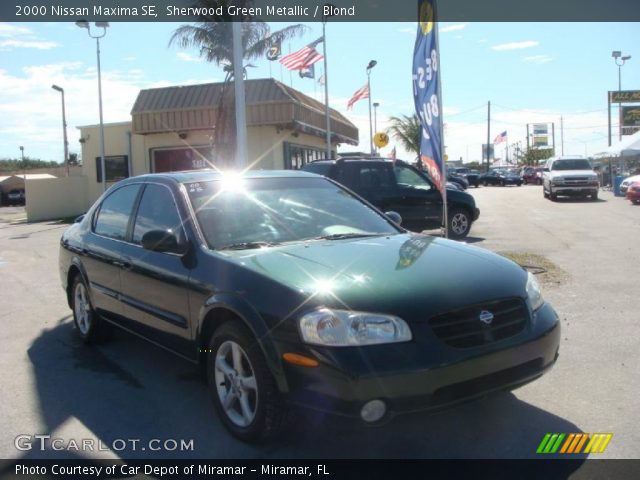2000 Nissan Maxima SE in Sherwood Green Metallic