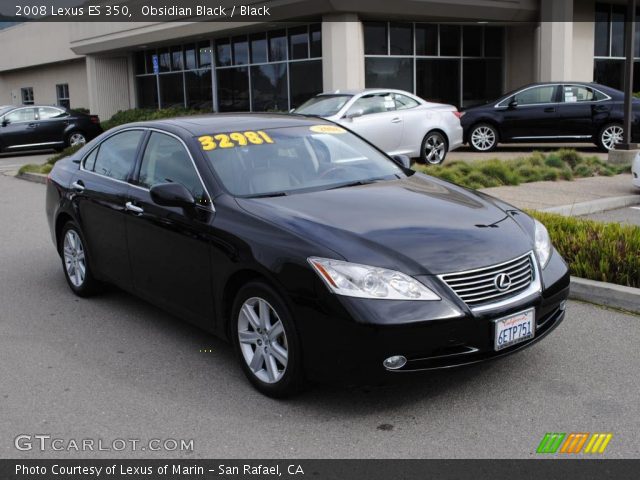 2008 Lexus ES 350 in Obsidian Black