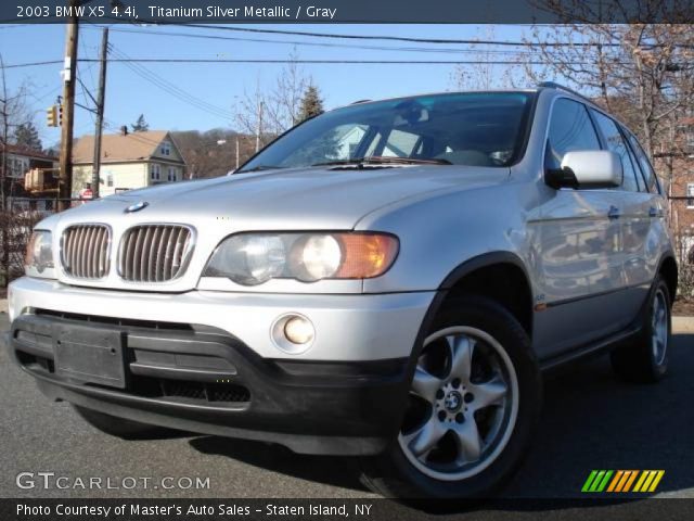 2003 BMW X5 4.4i in Titanium Silver Metallic