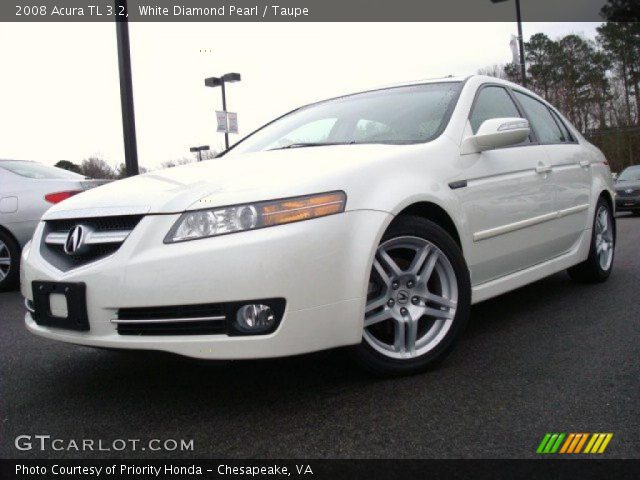 2008 Acura TL 3.2 in White Diamond Pearl