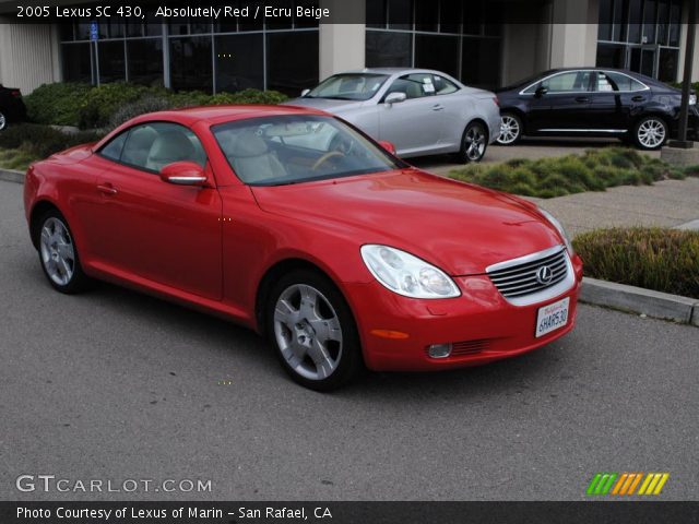 2005 Lexus SC 430 in Absolutely Red