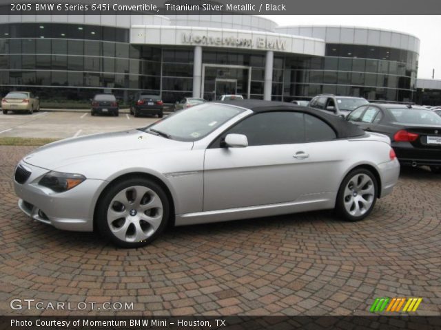 2005 BMW 6 Series 645i Convertible in Titanium Silver Metallic