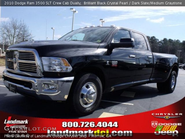 2010 Dodge Ram 3500 SLT Crew Cab Dually in Brilliant Black Crystal Pearl