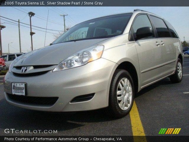 2006 Toyota Sienna LE in Silver Shadow Pearl