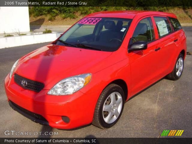 2006 Toyota Matrix  in Radiant Red