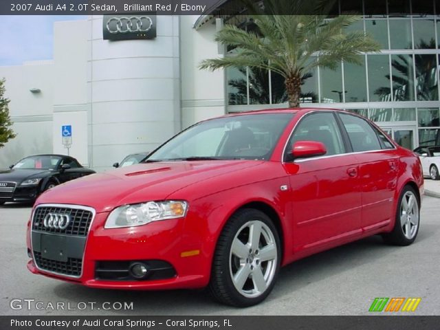 2007 Audi A4 2.0T Sedan in Brilliant Red