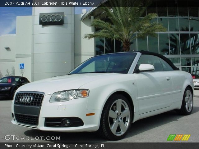 2007 Audi A4 2.0T Cabriolet in Ibis White