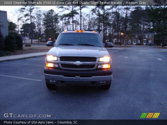 2003 Chevrolet Silverado 3500 LS Crew Cab 4x4 Dually in Light Pewter Metallic