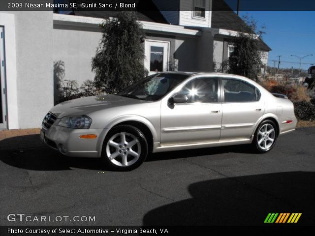2003 Nissan Maxima SE in Sunlit Sand