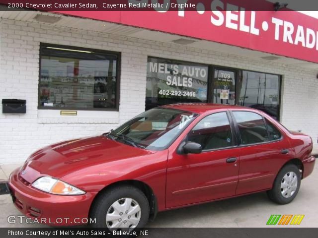 2000 Chevrolet Cavalier Sedan in Cayenne Red Metallic