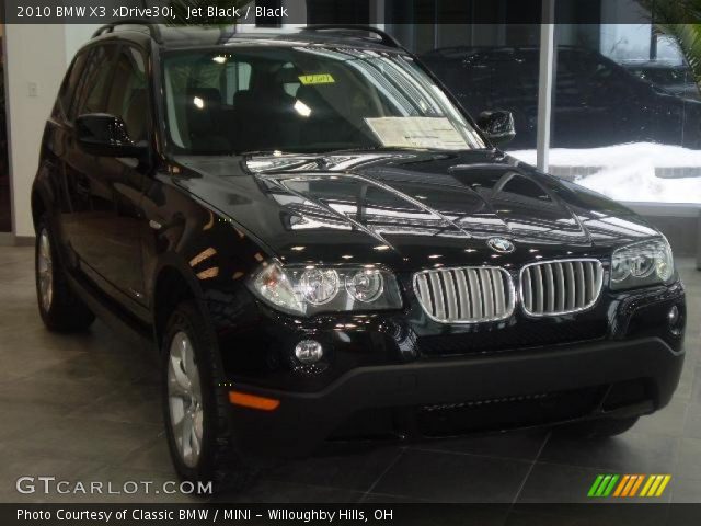 2010 BMW X3 xDrive30i in Jet Black