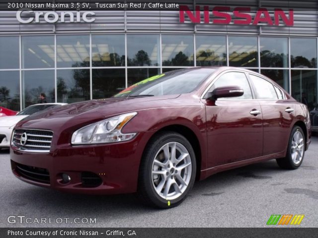 2010 Nissan Maxima 3.5 SV in Tuscan Sun Red