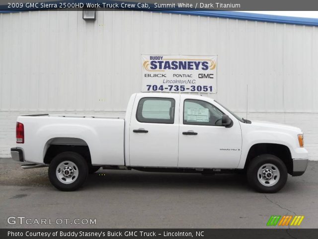 2009 GMC Sierra 2500HD Work Truck Crew Cab in Summit White