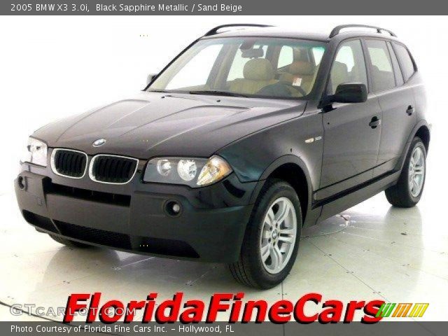 2005 BMW X3 3.0i in Black Sapphire Metallic
