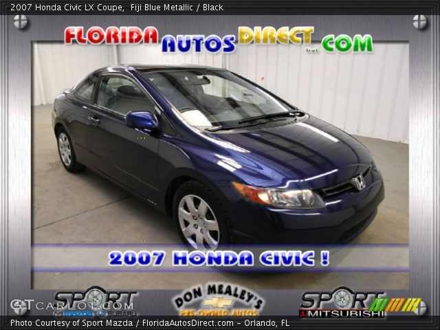 2007 Honda Civic LX Coupe in Fiji Blue Metallic