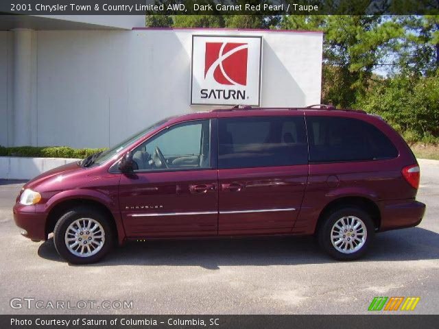 2001 Chrysler Town & Country Limited AWD in Dark Garnet Red Pearl