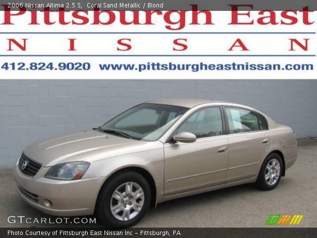 2006 Nissan Altima 2.5 S in Coral Sand Metallic