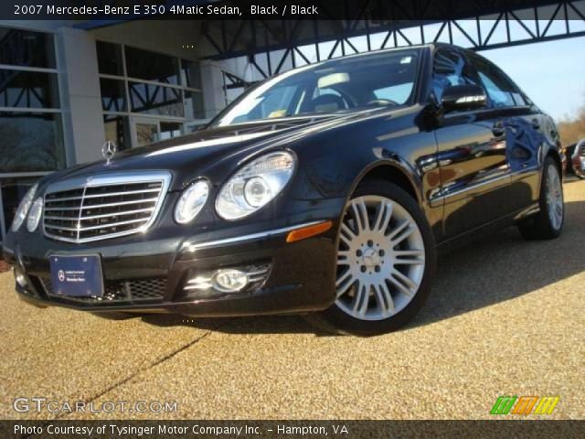 2007 Mercedes-Benz E 350 4Matic Sedan in Black