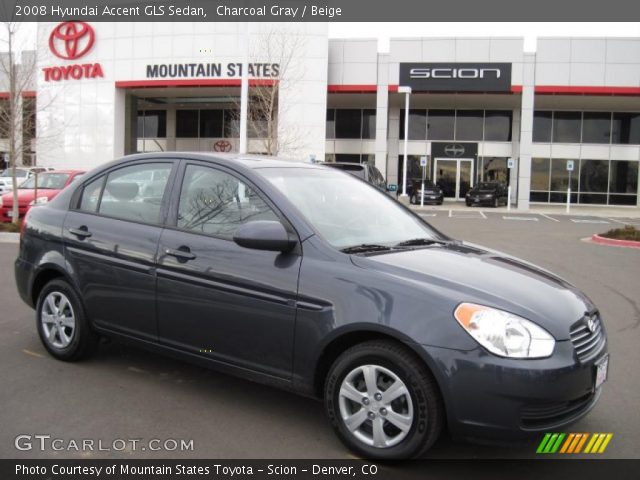 2008 Hyundai Accent GLS Sedan in Charcoal Gray