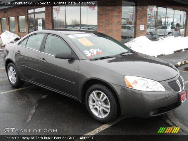 2006 Pontiac G6 V6 Sedan in Granite Metallic