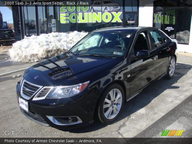 2008 Saab 9-3 Aero Sport Sedan in Black