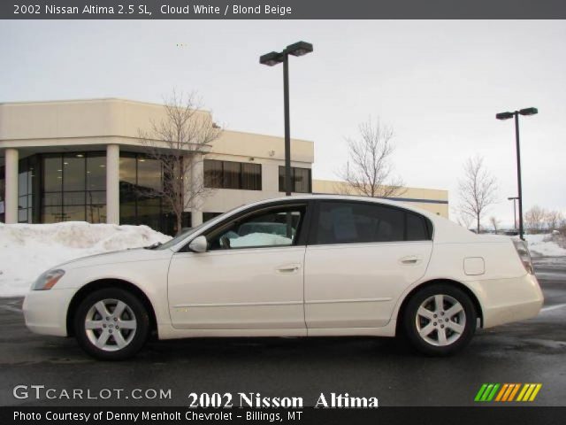 2002 Nissan Altima 2.5 SL in Cloud White