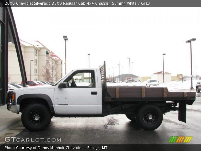 2000 Chevrolet Silverado 3500 Regular Cab 4x4 Chassis in Summit White