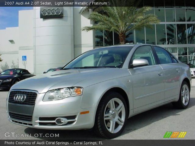 2007 Audi A4 2.0T Sedan in Light Silver Metallic