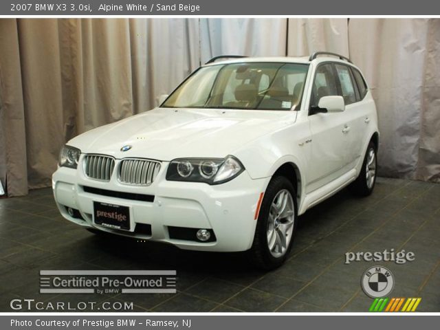 2007 BMW X3 3.0si in Alpine White